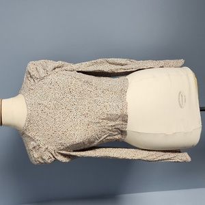 AFRM cropped leopard print long sleeve top